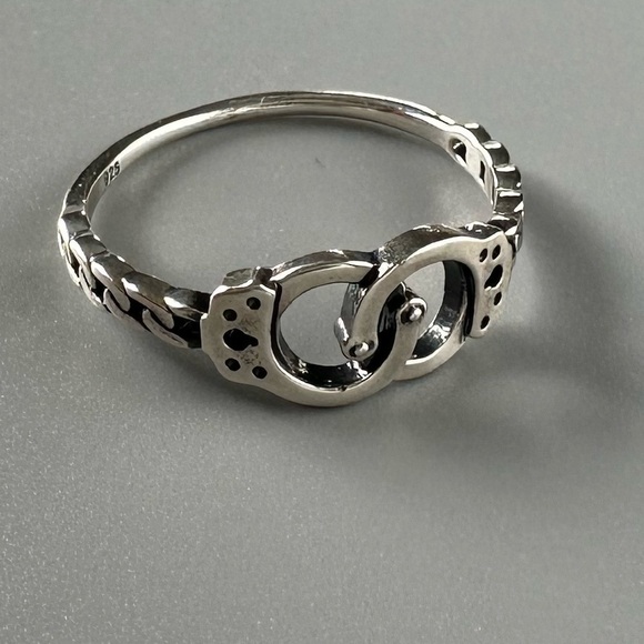 Sterling Silver Handcuff Ring - Picture 7 of 9